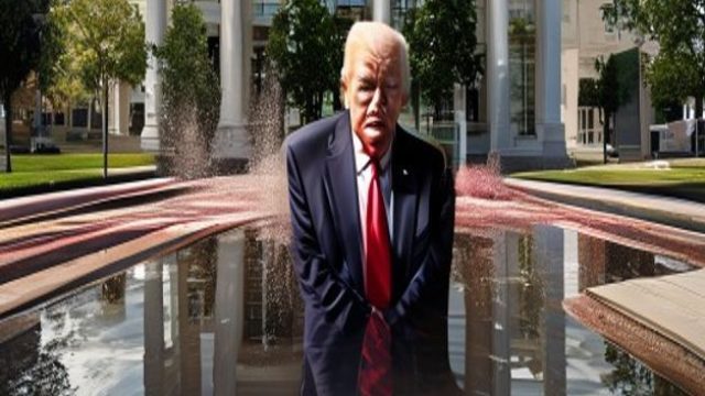 Trump's Claims of Vandalism at Reflecting Pool Prompt Controversy